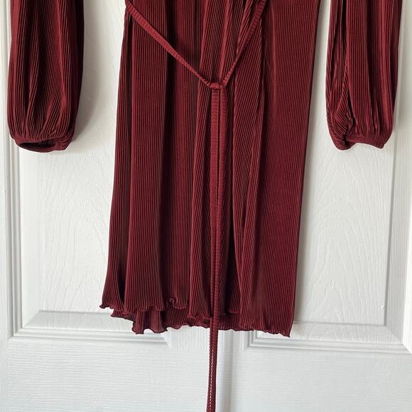 Zara Pleated Wrap Dress - Size S - NWT - Picture 9 of 13